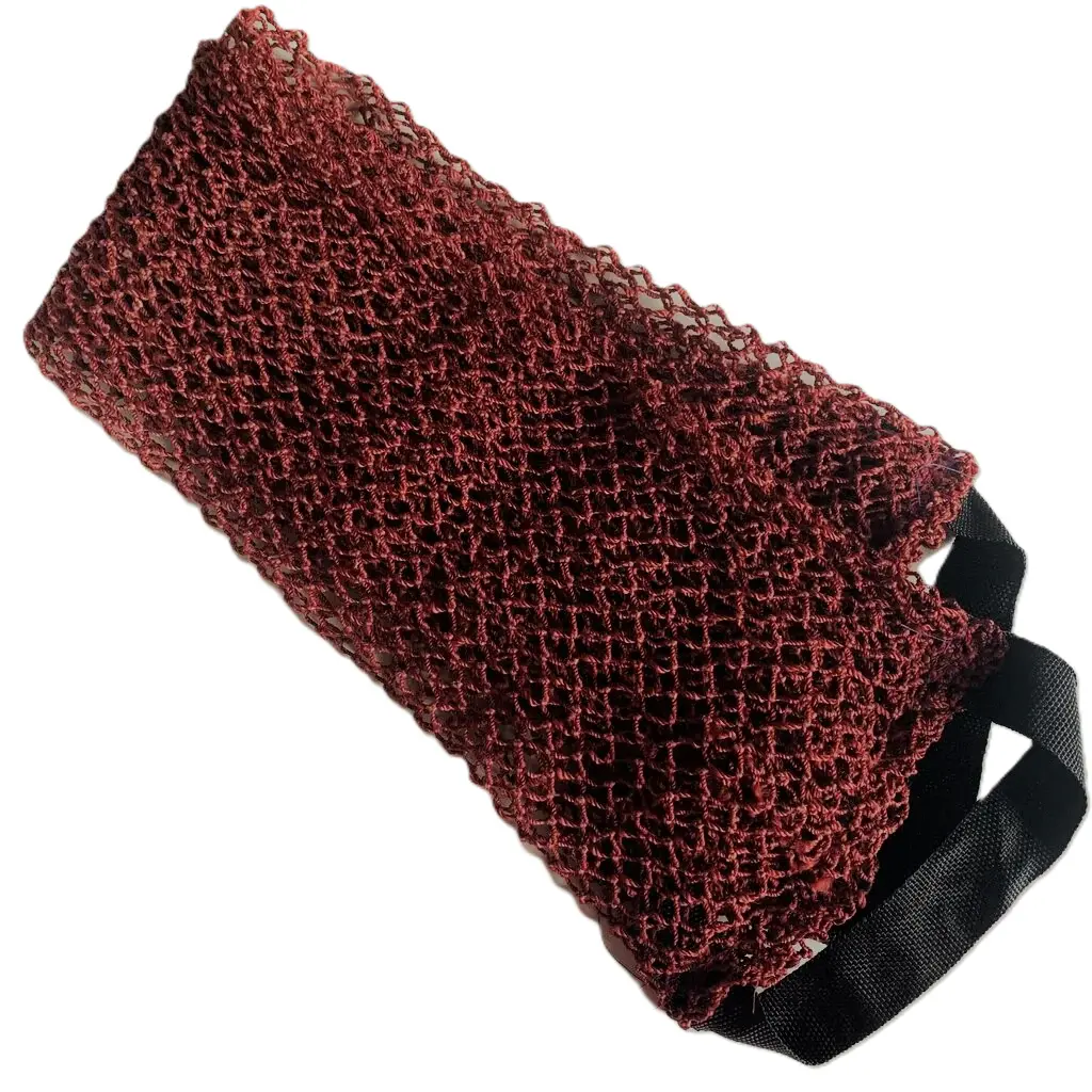 Gant dorsal pour savonnage "filet de pêche"